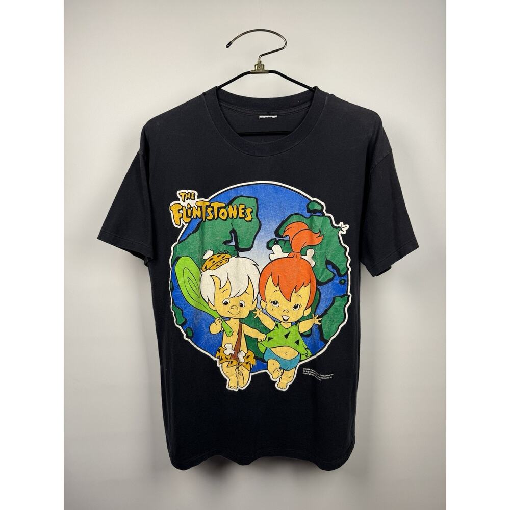 Vintage 1994 Flintstones Big Pebbles and Bam Bam Color Pop Hanna Barbera 23x30